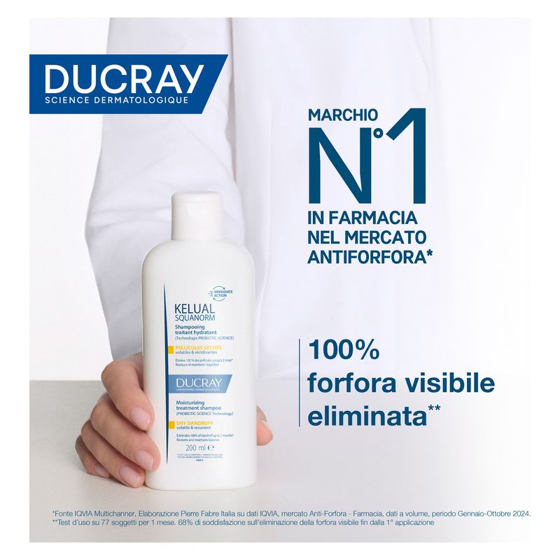 DUCRAY - KELUAL SQUANORM SHAMPOOING TRAITANT HYDRATANT PELLICULES SECHES DUCRAY - KELUAL SQUANORM SHAMPOOING TRAITANT HYDRATANT PELLICULES SECHES