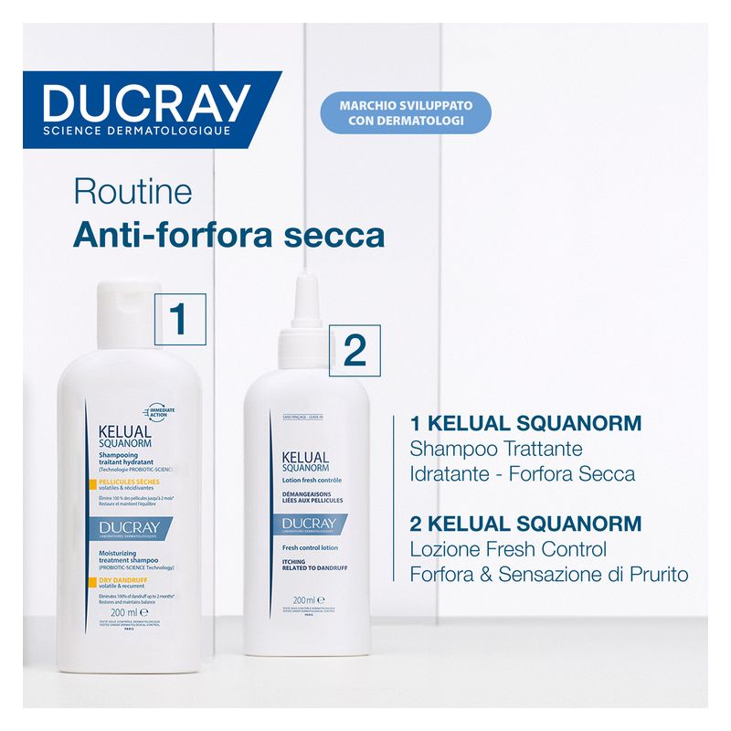 DUCRAY - KELUAL SQUANORM SHAMPOOING TRAITANT HYDRATANT PELLICULES SECHES DUCRAY - KELUAL SQUANORM SHAMPOOING TRAITANT HYDRATANT PELLICULES SECHES