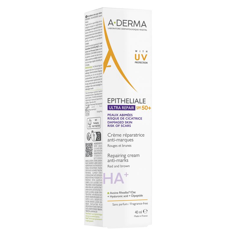 A-Derma - EPITHELIALE ULTRA REPAIR SPF 50+ CRèME RéPARATRICE ANTI-MARQUES A-Derma - EPITHELIALE ULTRA REPAIR SPF 50+ CRèME RéPARATRICE ANTI-MARQUES