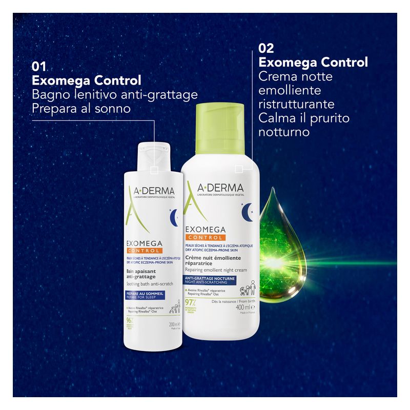 A-Derma - EXOMEGA CONTROL BAIN APAISANTE ANTI-GRATTAGE A-Derma - EXOMEGA CONTROL BAIN APAISANTE ANTI-GRATTAGE