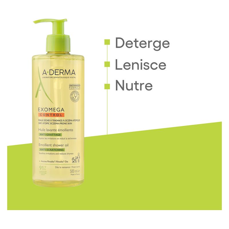 A-Derma - Exomega Control Huile Lavante Émolliente Anti-Grattage A-Derma - Exomega Control Huile Lavante Émolliente Anti-Grattage