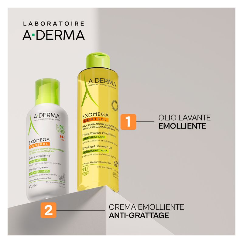 A-Derma - Exomega Control Huile Lavante Émolliente Anti-Grattage A-Derma - Exomega Control Huile Lavante Émolliente Anti-Grattage