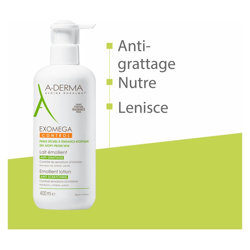 A-Derma - Exomega Control Lait Émollient Anti-Grattage A-Derma - Exomega Control Lait Émollient Anti-Grattage