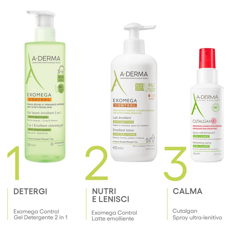 A-Derma - Exomega Control Lait Émollient Anti-Grattage A-Derma - Exomega Control Lait Émollient Anti-Grattage