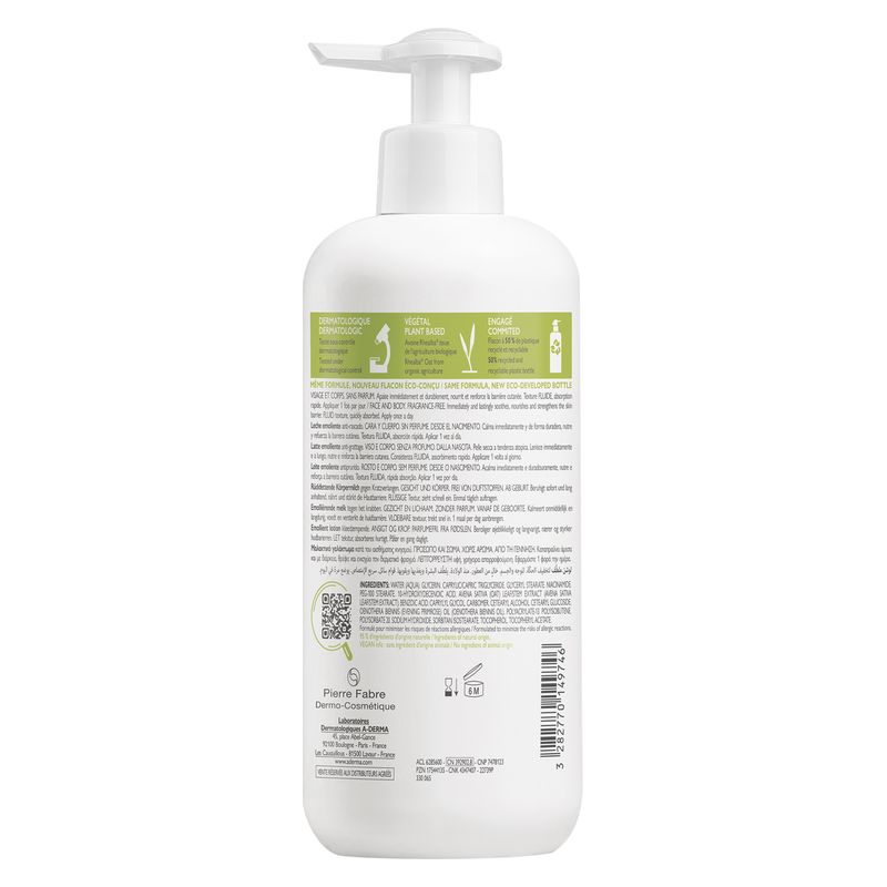 A-Derma - Exomega Control Lait Émollient Anti-Grattage A-Derma - Exomega Control Lait Émollient Anti-Grattage