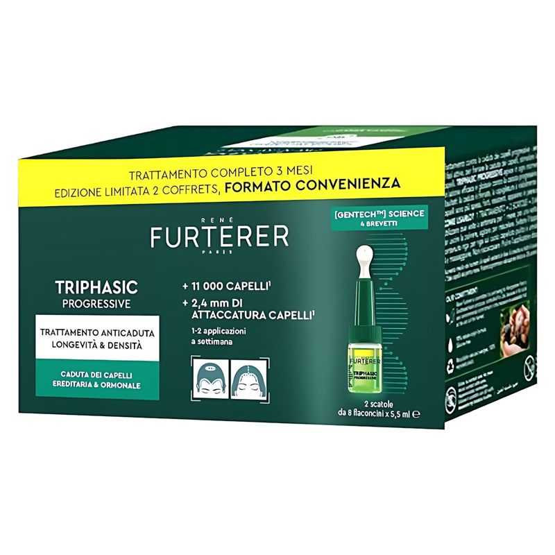 RENE FURTERER - TRIPHASIC PROGRESSIVE TRAITEMENT ANTICUTE LONGéVITé & DENSITé RENE FURTERER - TRIPHASIC PROGRESSIVE TRAITEMENT ANTICUTE LONGéVITé & DENSITé