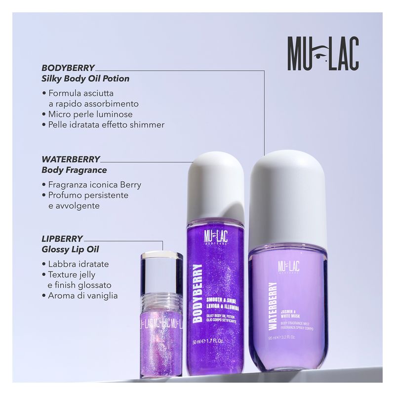 MULAC - WATERBERRY BODY FRAGRANCE MIST JASMINE & WHITE MUSK MULAC - WATERBERRY BODY FRAGRANCE MIST JASMINE & WHITE MUSK