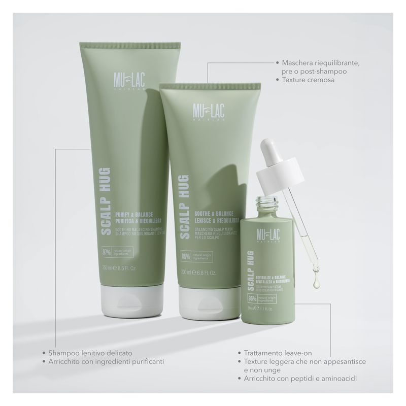 MULAC - SCALP HUG REVITALIZE & BALANCE - SIERO SCALPO FORTIFICANTE MULAC - SCALP HUG REVITALIZE & BALANCE - SIERO SCALPO FORTIFICANTE