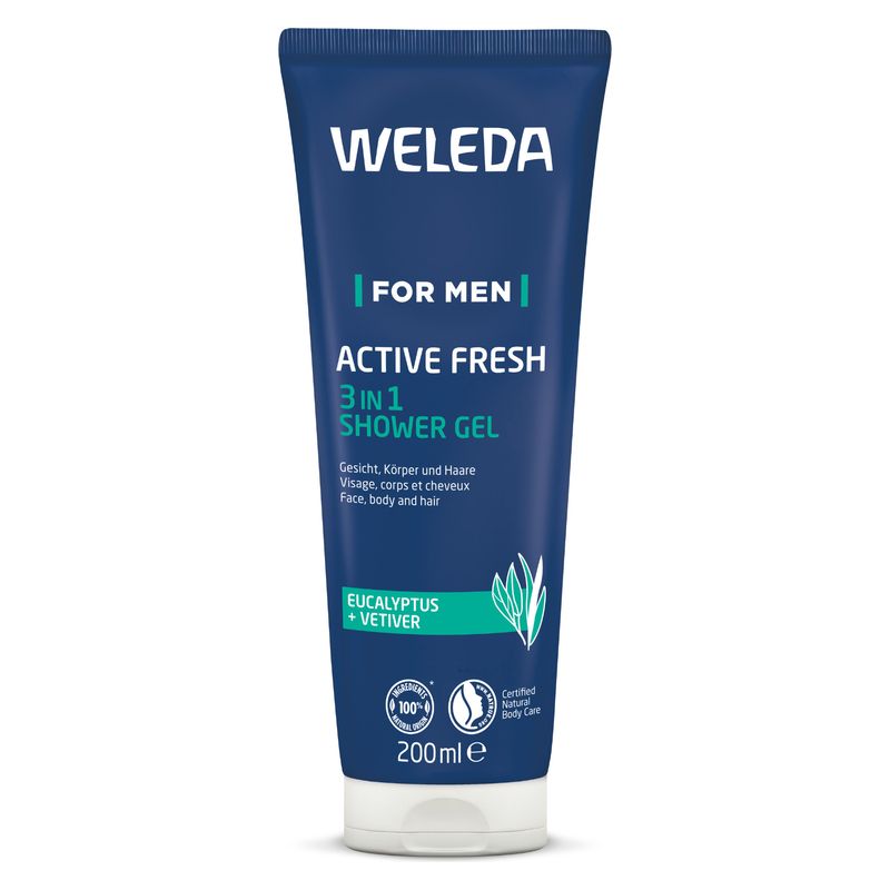 WELEDA - FOR MEN ACTIVE FRESH 3IN1 SHOWER GEL WELEDA - FOR MEN ACTIVE FRESH 3IN1 SHOWER GEL