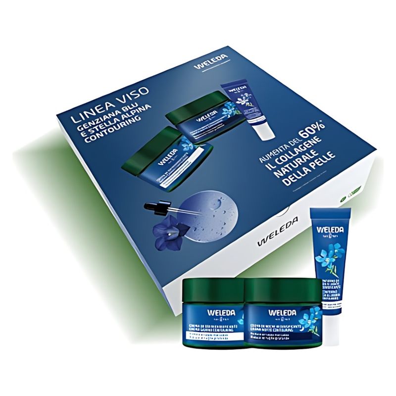 WELEDA - COFANETTO LINEA VISO GENZIANA BLU E STELLA ALPINA CONTOURING WELEDA - COFANETTO LINEA VISO GENZIANA BLU E STELLA ALPINA CONTOURING