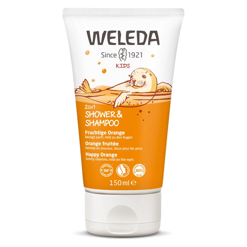 WELEDA - KIDS 2IN1 SHOWER & SHAMPOO HAPPY ORANGE WELEDA - KIDS 2IN1 SHOWER & SHAMPOO HAPPY ORANGE