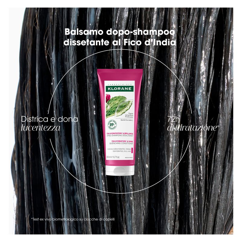 KLORANE - 72H HYDRATATION & BRILLANCE APRèS-SHAMPOING DéSALTéRANT KLORANE - 72H HYDRATATION & BRILLANCE APRèS-SHAMPOING DéSALTéRANT