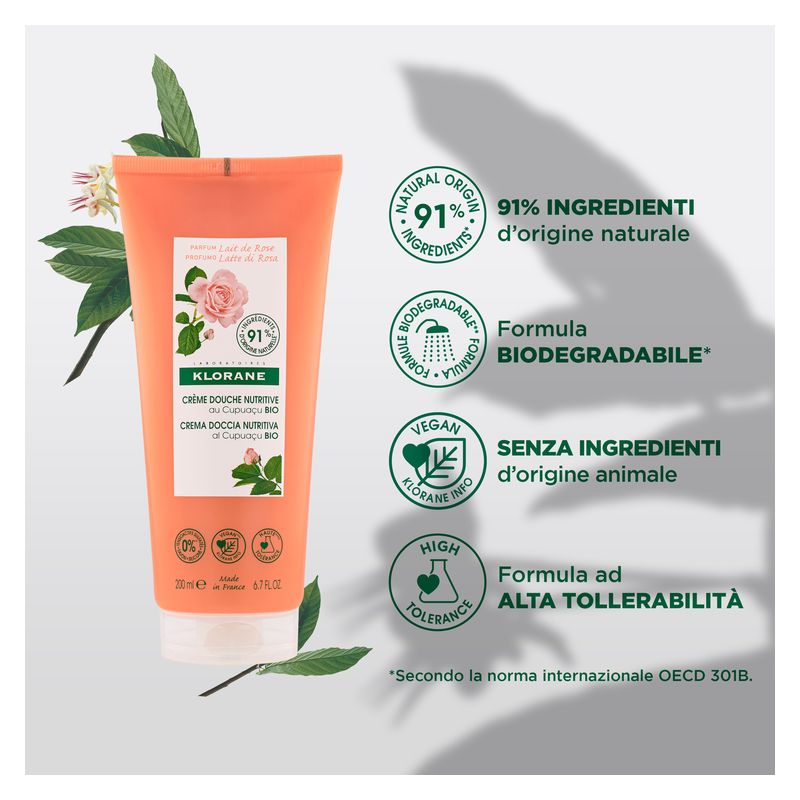 KLORANE - CRèME DOUCHE NUTRITIVE LAIT DE ROSE KLORANE - CRèME DOUCHE NUTRITIVE LAIT DE ROSE