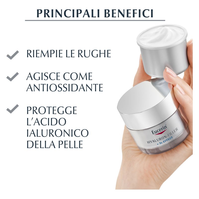 Eucerin - Hyaluron-Filler + 3X Effect Crema Giorno Spf 15 Pelle Secca Eucerin - Hyaluron-Filler + 3X Effect Crema Giorno Spf 15 Pelle Secca