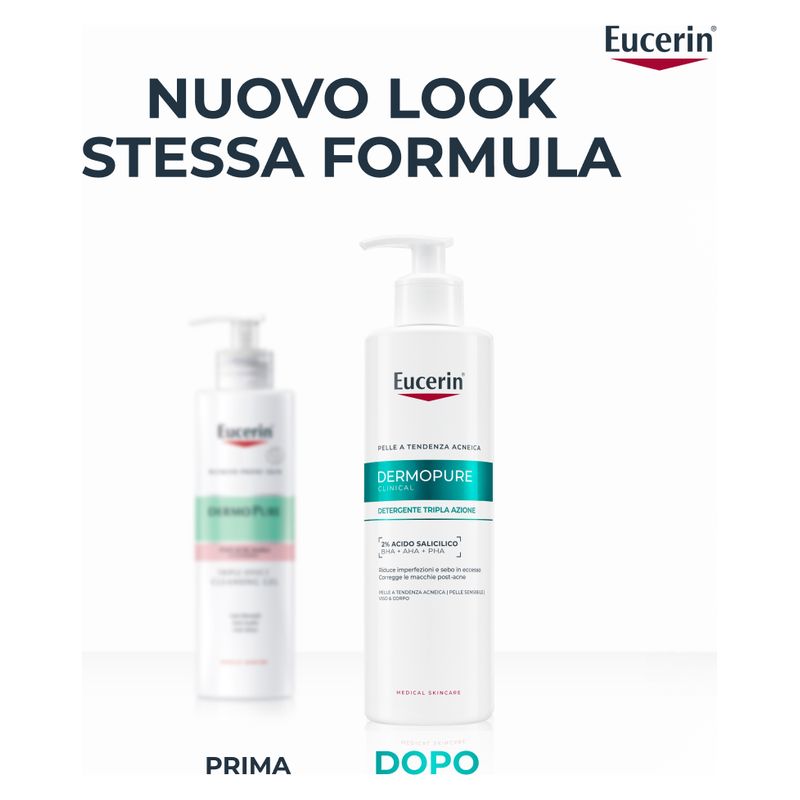 Eucerin - DERMOPURE CLINICAL DETERGENTE TRIPLA AZIONE
