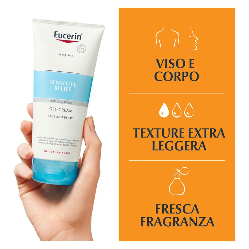 Eucerin - SENSITIVE RELIEF AFTER SUN GEL-CREME DOPOSOLE VISO E CORPO