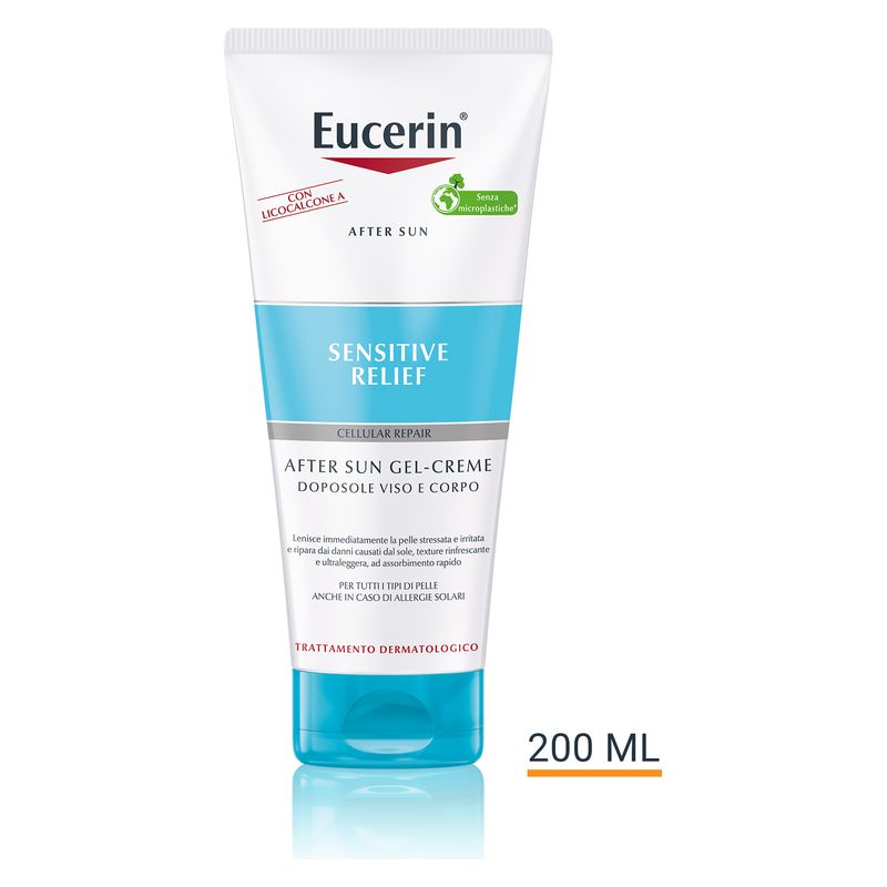 Eucerin - SENSITIVE RELIEF AFTER SUN GEL-CREME DOPOSOLE VISO E CORPO