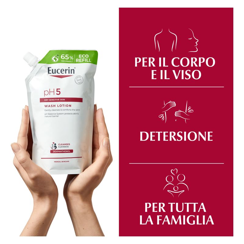 Eucerin - Detergente Fluido Pelle Sensibile E Secca Ph 5