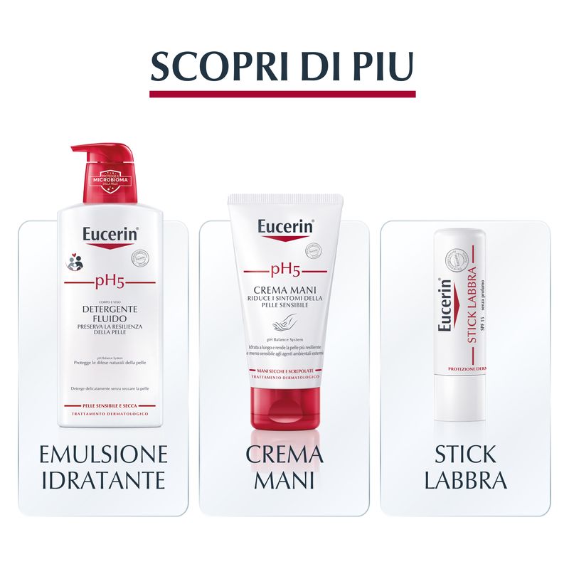 Eucerin - Detergente Fluido Pelle Sensibile E Secca Ph 5