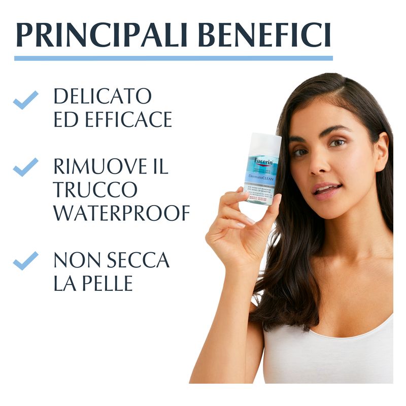 Eucerin - DERMATOCLEAN STRUCCANTE OCCHI PELLE SENSIBILE Eucerin - DERMATOCLEAN STRUCCANTE OCCHI PELLE SENSIBILE