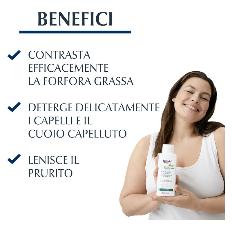 Eucerin - DERMOCAPILLAIRE ANTI FORFORA SHAMPOO-GEL FOROFORA GRASSA Eucerin - DERMOCAPILLAIRE ANTI FORFORA SHAMPOO-GEL FOROFORA GRASSA