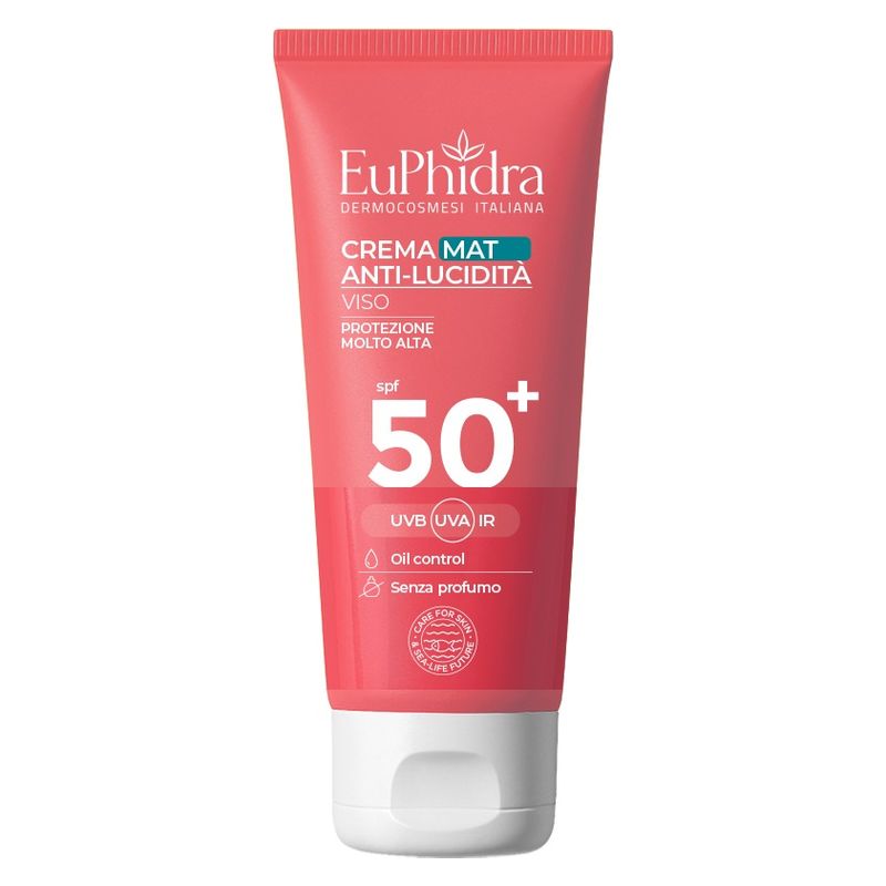 EUPHIDRA - CREMA MAT ANTI-LUCIDITà VISO PROTEZIONE MOLTO ALTA SPF 50+ EUPHIDRA - CREMA MAT ANTI-LUCIDITà VISO PROTEZIONE MOLTO ALTA SPF 50+