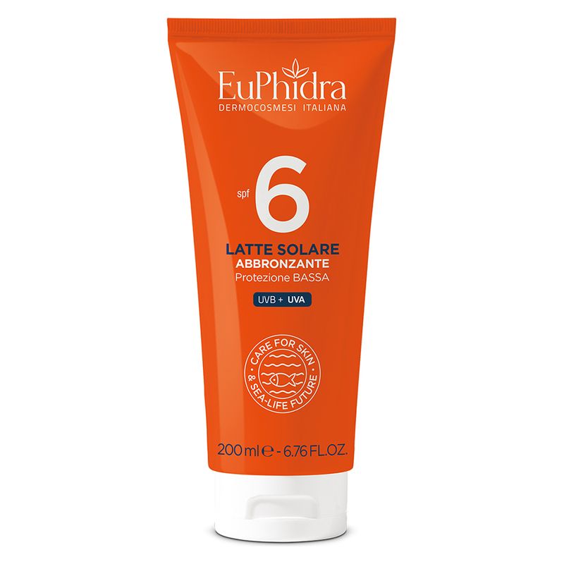 EUPHIDRA - LATTE SOLARE ABBRONZANTE PROTEZIONE BASSA SPF 6 EUPHIDRA - LATTE SOLARE ABBRONZANTE PROTEZIONE BASSA SPF 6