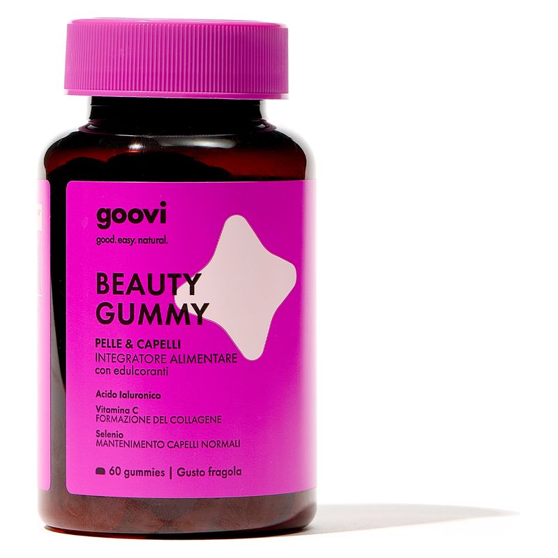 GOOVI - BEAUTY GUMMY PELLE & CAPELLI INTEGRATORE ALIMENTARE GOOVI - BEAUTY GUMMY PELLE & CAPELLI INTEGRATORE ALIMENTARE
