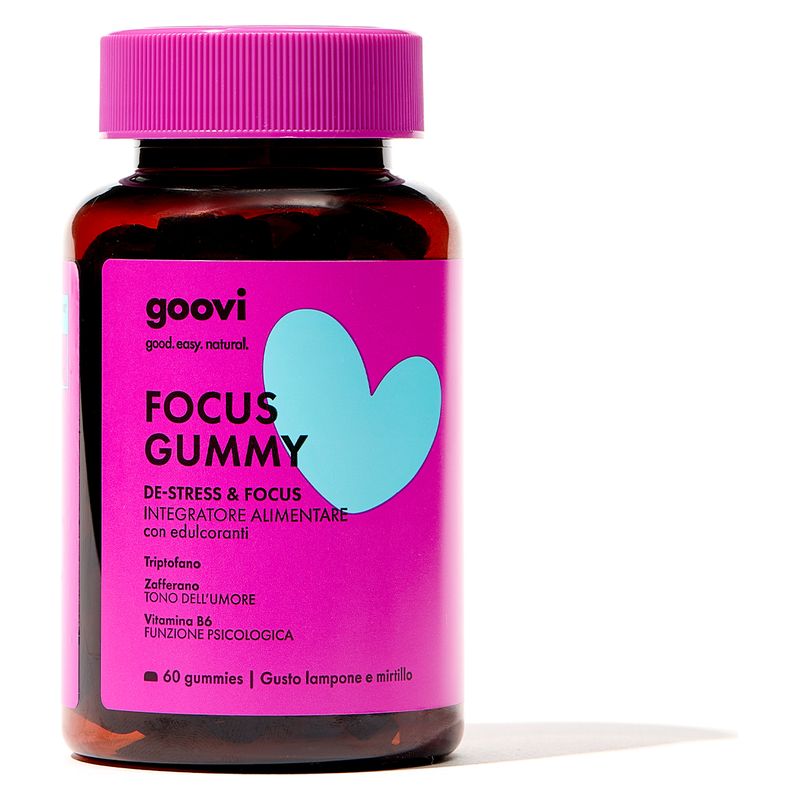 GOOVI - FOCUS GUMMY DE-STRESS & FOCUS INTEGRATORE ALIMENTARE GOOVI - FOCUS GUMMY DE-STRESS & FOCUS INTEGRATORE ALIMENTARE