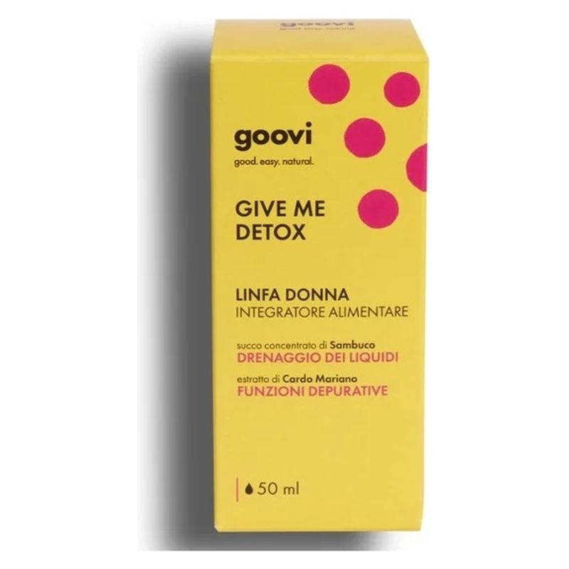 GOOVI - GIVE ME DETOX LINFA DONNA INTEGRATORE ALIMENTARE DRENAGGIO DEI LIQUIDI GOOVI - GIVE ME DETOX LINFA DONNA INTEGRATORE ALIMENTARE DRENAGGIO DEI LIQUIDI