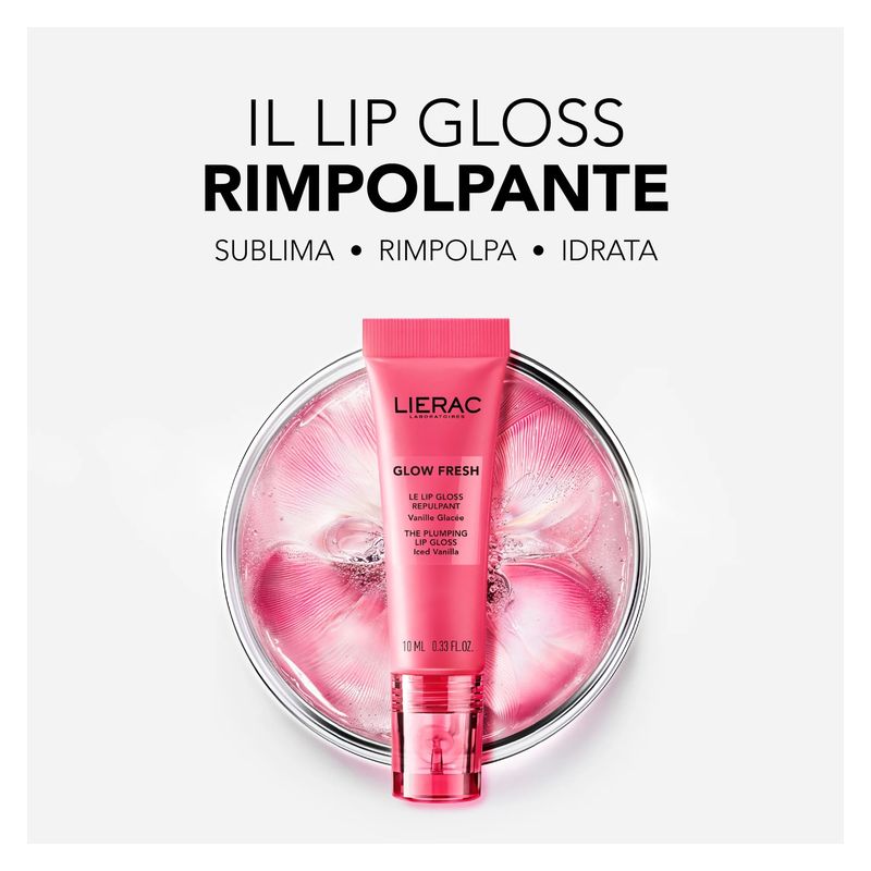 LIERAC - GLOW LE LIP GLOSS REPULPANT VANILLE GLACéE LIERAC - GLOW LE LIP GLOSS REPULPANT VANILLE GLACéE