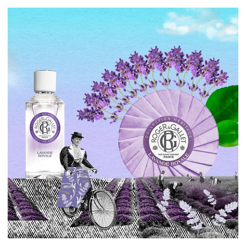 ROGER&GALLET - LAVANDE ROYALE SAVON BIENFAISANT ROGER&GALLET - LAVANDE ROYALE SAVON BIENFAISANT