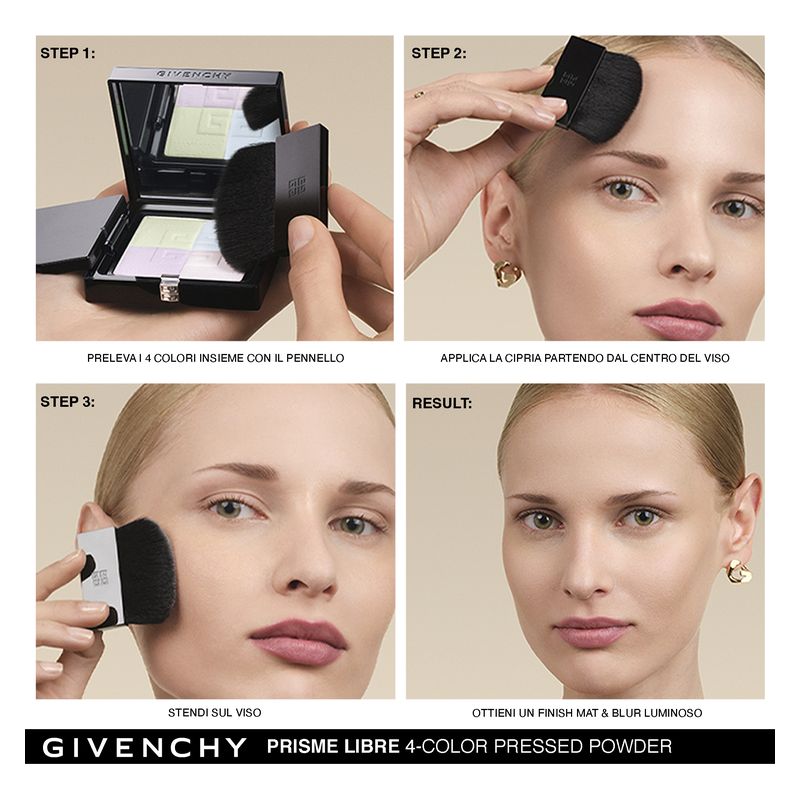Givenchy - PRISME LIBRE PRESSED POWDER - Cipria Fissante Mat e Uniformante Givenchy - PRISME LIBRE PRESSED POWDER - Cipria Fissante Mat e Uniformante