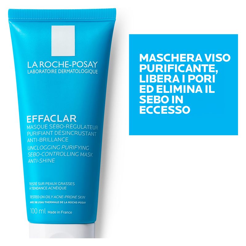 LA ROCHE-POSAY - EFFACLAR MASQUE SéBO-RéGULATEUR PURIFIANT DéSINCRUSTANT ANTI-BRILLANCE LA ROCHE-POSAY - EFFACLAR MASQUE SéBO-RéGULATEUR PURIFIANT DéSINCRUSTANT ANTI-BRILLANCE