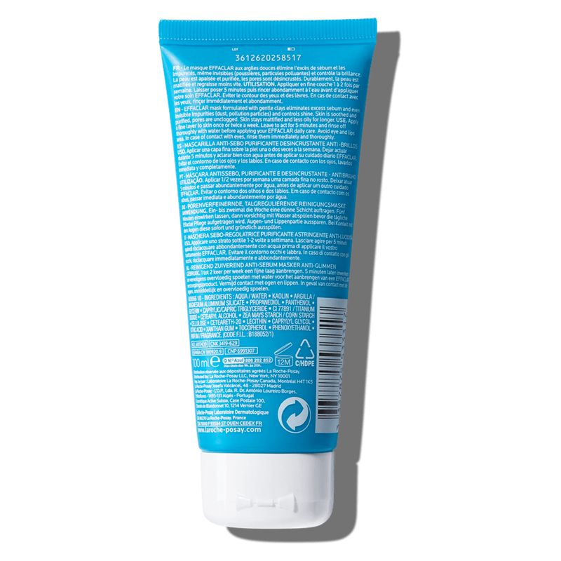 LA ROCHE-POSAY - EFFACLAR MASQUE SéBO-RéGULATEUR PURIFIANT DéSINCRUSTANT ANTI-BRILLANCE LA ROCHE-POSAY - EFFACLAR MASQUE SéBO-RéGULATEUR PURIFIANT DéSINCRUSTANT ANTI-BRILLANCE