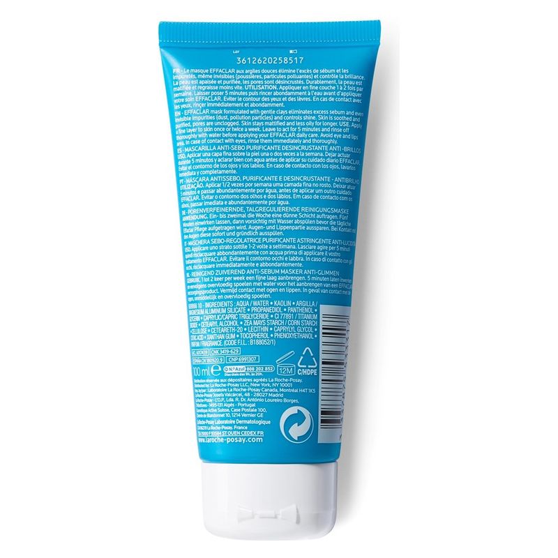 LA ROCHE-POSAY - EFFACLAR MASQUE SéBO-RéGULATEUR PURIFIANT DéSINCRUSTANT ANTI-BRILLANCE LA ROCHE-POSAY - EFFACLAR MASQUE SéBO-RéGULATEUR PURIFIANT DéSINCRUSTANT ANTI-BRILLANCE