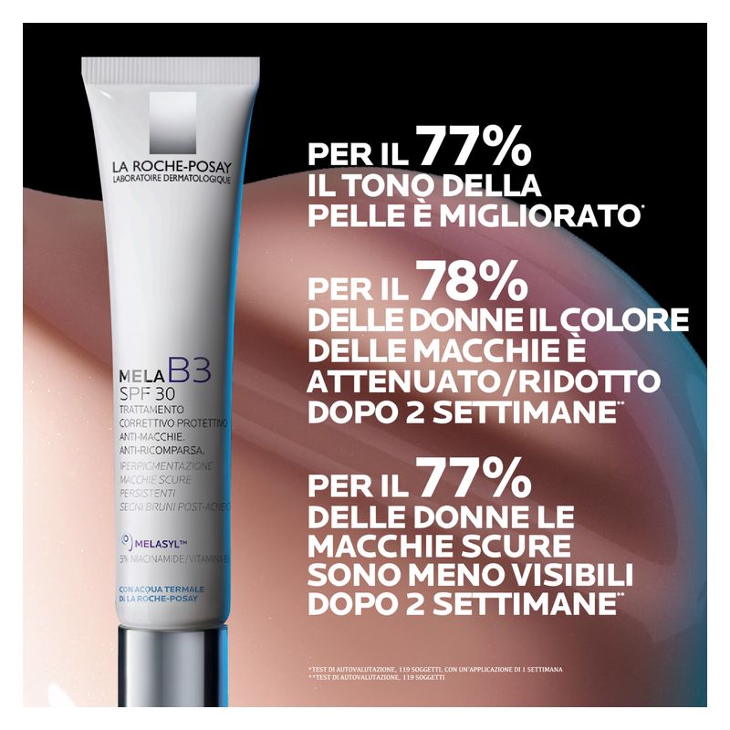 LA ROCHE-POSAY - MELA B3 SPF 30 TRATTAMENTO CORRETTIVO POTETTIVO ANTI-MACCHIE. ANTI-RICOMPARSA LA ROCHE-POSAY - MELA B3 SPF 30 TRATTAMENTO CORRETTIVO POTETTIVO ANTI-MACCHIE. ANTI-RICOMPARSA