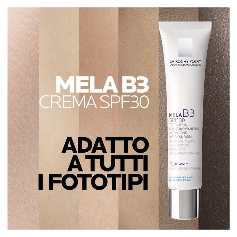 LA ROCHE-POSAY - MELA B3 SPF 30 TRATTAMENTO CORRETTIVO POTETTIVO ANTI-MACCHIE. ANTI-RICOMPARSA LA ROCHE-POSAY - MELA B3 SPF 30 TRATTAMENTO CORRETTIVO POTETTIVO ANTI-MACCHIE. ANTI-RICOMPARSA