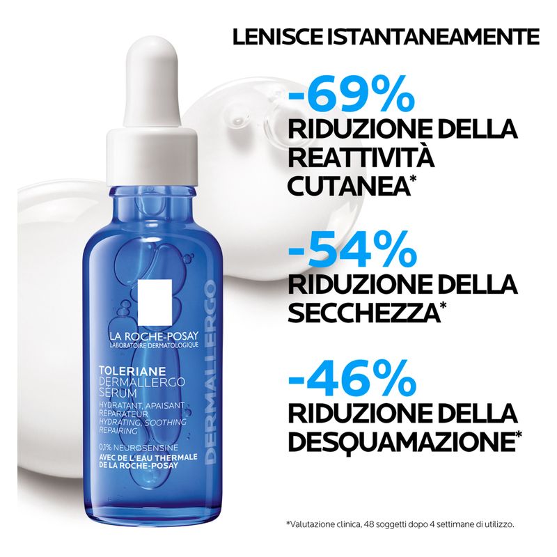 LA ROCHE-POSAY - TOLERIANE DERMALLERGO SéRUM HYDRATANT, APAISANT, RéPARATEUR LA ROCHE-POSAY - TOLERIANE DERMALLERGO SéRUM HYDRATANT, APAISANT, RéPARATEUR