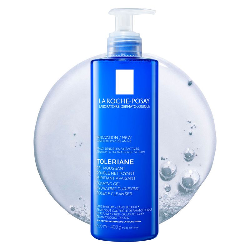 LA ROCHE-POSAY - TOLERIANE GEL MOUSSANT DOUBLE NETTOYANT PURIFIANT APAISANT LA ROCHE-POSAY - TOLERIANE GEL MOUSSANT DOUBLE NETTOYANT PURIFIANT APAISANT