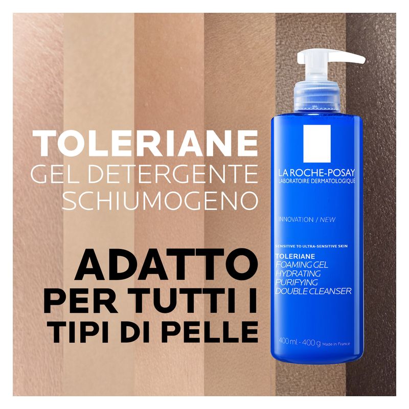 LA ROCHE-POSAY - TOLERIANE GEL MOUSSANT DOUBLE NETTOYANT PURIFIANT APAISANT LA ROCHE-POSAY - TOLERIANE GEL MOUSSANT DOUBLE NETTOYANT PURIFIANT APAISANT