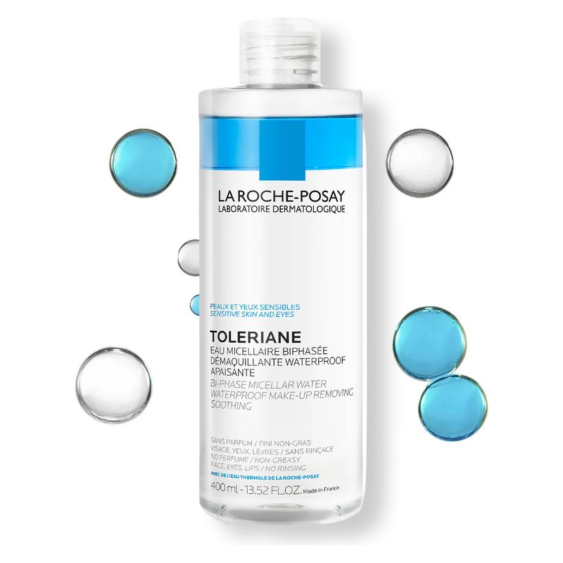 LA ROCHE-POSAY - TOLERIANE EAU MICELLAIRE BIPHASÉE DÉMAQUILLANTE WATERPROOF APAISANTE LA ROCHE-POSAY - TOLERIANE EAU MICELLAIRE BIPHASÉE DÉMAQUILLANTE WATERPROOF APAISANTE