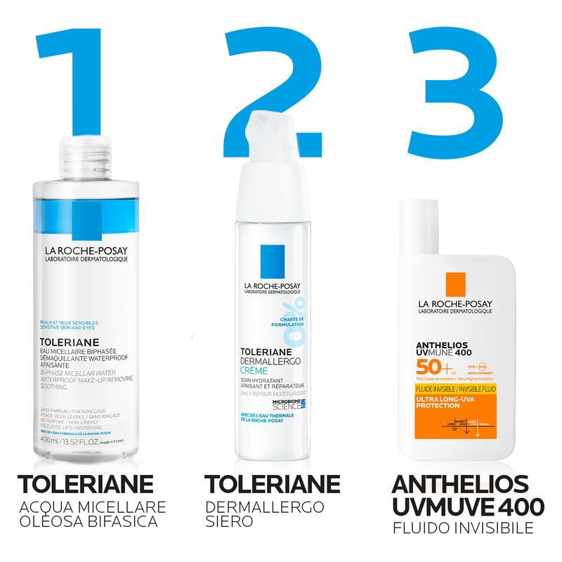 LA ROCHE-POSAY - TOLERIANE EAU MICELLAIRE BIPHASÉE DÉMAQUILLANTE WATERPROOF APAISANTE LA ROCHE-POSAY - TOLERIANE EAU MICELLAIRE BIPHASÉE DÉMAQUILLANTE WATERPROOF APAISANTE
