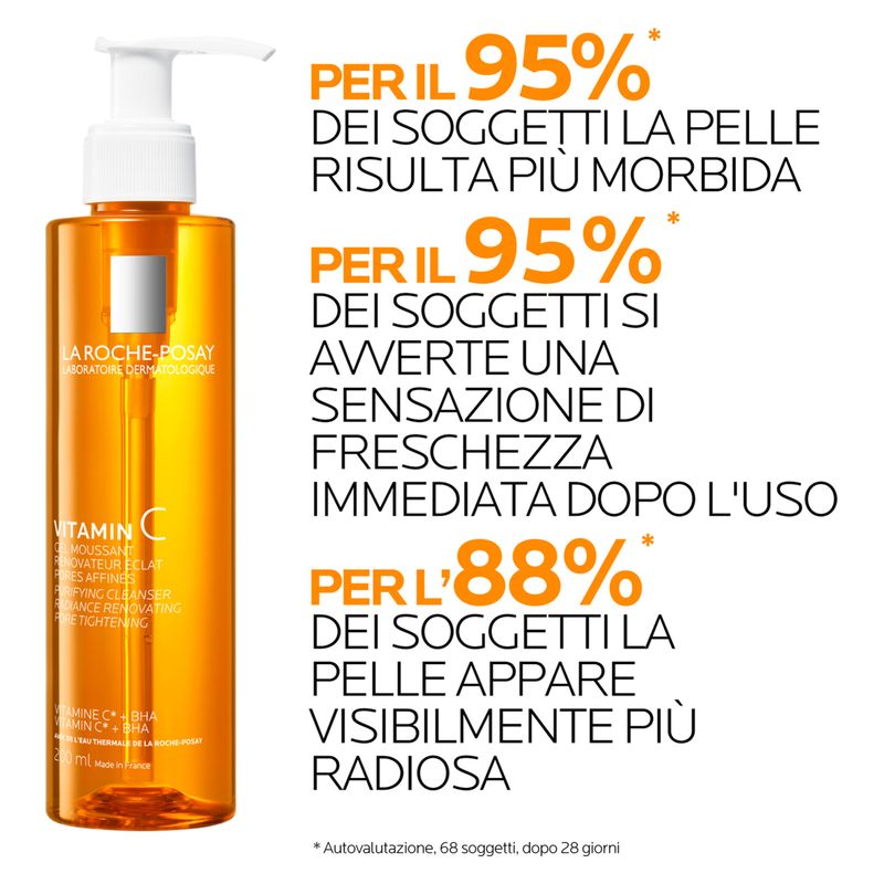 LA ROCHE-POSAY - VITAMIN C GEL MOUSSANT RENOVATEUR ECLAT PORES AFFINES LA ROCHE-POSAY - VITAMIN C GEL MOUSSANT RENOVATEUR ECLAT PORES AFFINES
