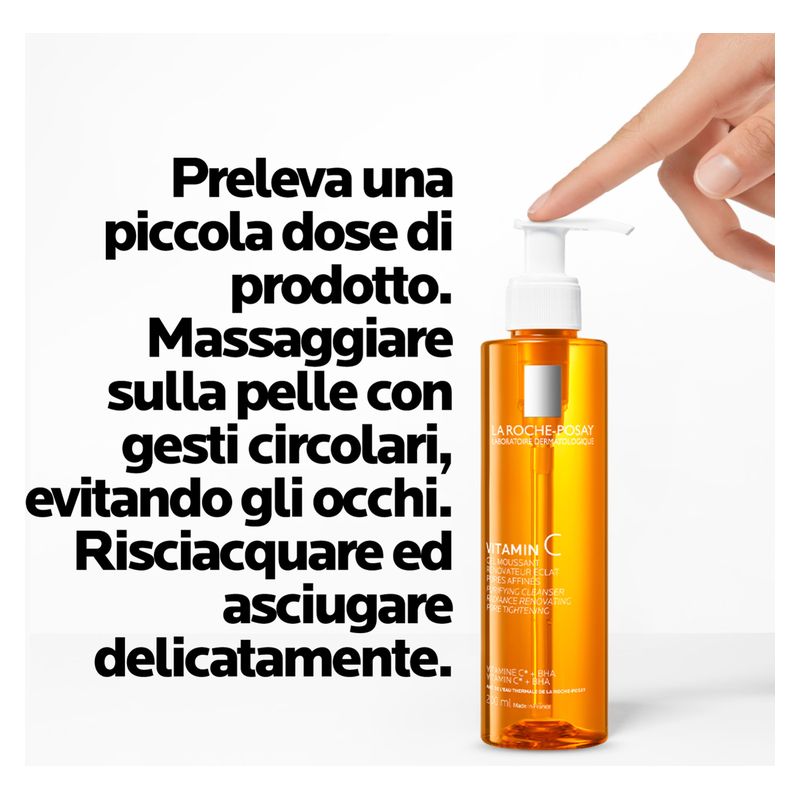 LA ROCHE-POSAY - VITAMIN C GEL MOUSSANT RENOVATEUR ECLAT PORES AFFINES LA ROCHE-POSAY - VITAMIN C GEL MOUSSANT RENOVATEUR ECLAT PORES AFFINES