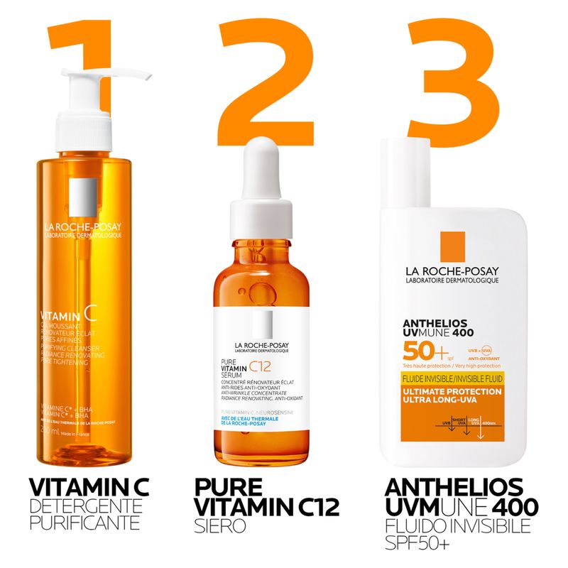 LA ROCHE-POSAY - VITAMIN C GEL MOUSSANT RENOVATEUR ECLAT PORES AFFINES LA ROCHE-POSAY - VITAMIN C GEL MOUSSANT RENOVATEUR ECLAT PORES AFFINES