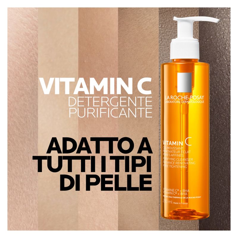 LA ROCHE-POSAY - VITAMIN C GEL MOUSSANT RENOVATEUR ECLAT PORES AFFINES LA ROCHE-POSAY - VITAMIN C GEL MOUSSANT RENOVATEUR ECLAT PORES AFFINES