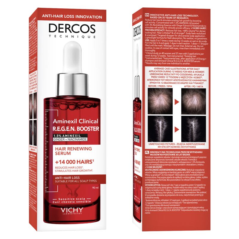 VICHY - DERCOS AMINEXIL CLINICAL R.E.G.E.N. BOOSTER HAIR RENEWING SERUM