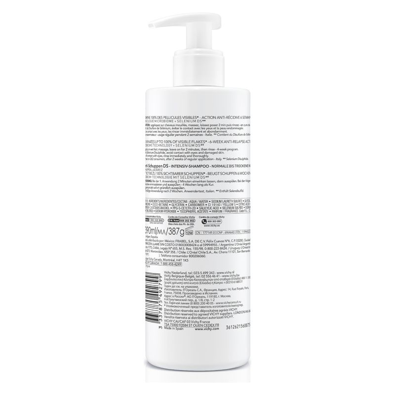 VICHY - DERCOS ANTI DANDRUFF DS SHAMPOOING TRAITANT CHEVEUX SECS VICHY - DERCOS ANTI DANDRUFF DS SHAMPOOING TRAITANT CHEVEUX SECS