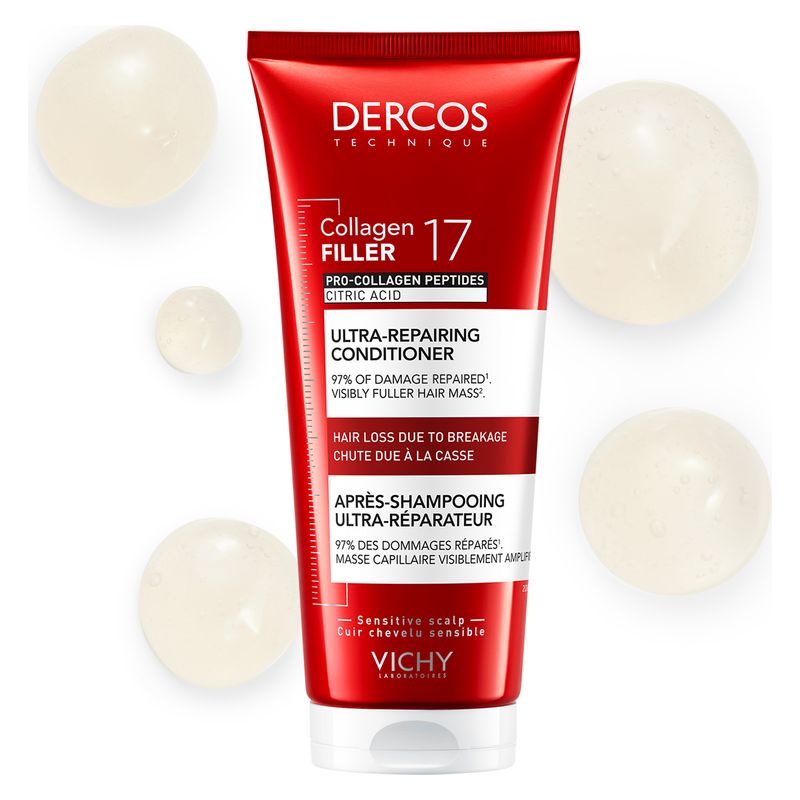 VICHY - DERCOS COLLAGEN FILLER 17 ULTRA-REPAIRING CONDITIONER VICHY - DERCOS COLLAGEN FILLER 17 ULTRA-REPAIRING CONDITIONER